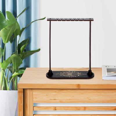Soporte de Exhibición de Cristal Péndulo de Madera Soporte para Joyería Decoración Organizador de Colección Adecuado para