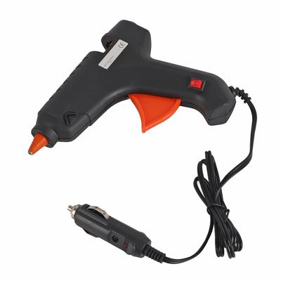 Pistola per colla a caldo elettrica da 12 V e 40 W, strumento fai da te per lavori artistici, riparazioni termiche, decorazioni per cortili, Natale
