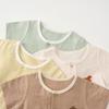 TONGTAI Baby Jacquard Pure Cotton Short Sleeve Romper