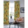Pflanze Blume Sonnenblume Luxus Fenster Vorhang für Wohnzimmer Schlafzimmer Heimdeko Küche für Fenster Vorhänge