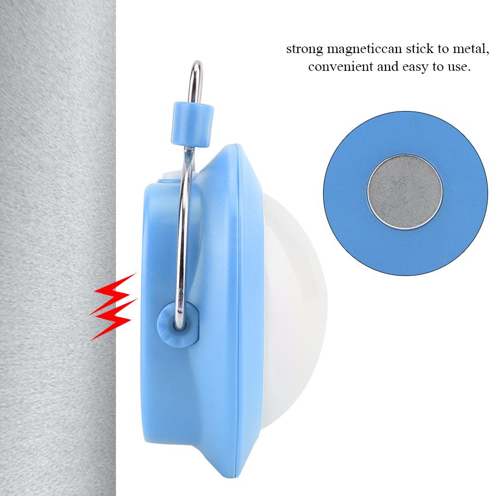 Mini COB LED Super Bright Round Camping Lights Outdoor Night Lamp with Hook((Blue)