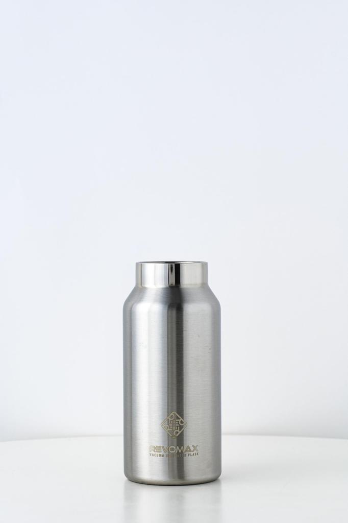 [REVOMAX Official] 9oz 266ml Carbonated Stainless Steel Bottle (Cap Sold Separately), Vacuum Insulated, Keeps Drinks Hot for 18 Hours, Cold for 36