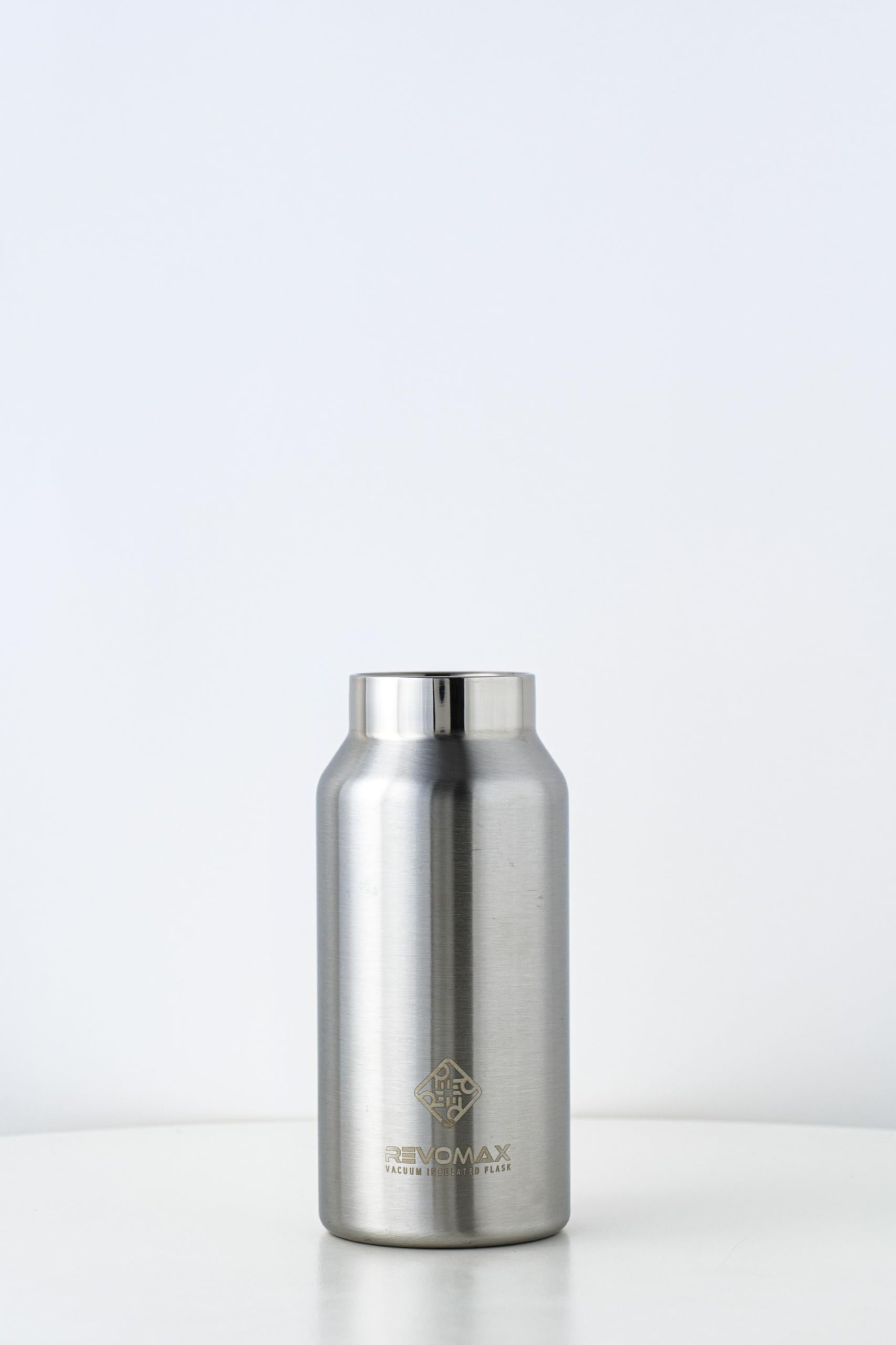 

[REVOMAX Official] 9oz 266ml Carbonated Stainless Steel Bottle (Cap Sold Separately), Vacuum Insulated, Keeps Drinks Hot for 18 Hours, Cold for 36