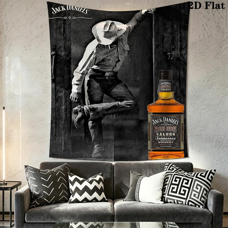 Jack Daniel'S Old No Brand Tennessee Sour Mash Whiskey Jack Daniel Distillery Lynchburg Tenn Usa Tapestry Background Cloth Wallmounted