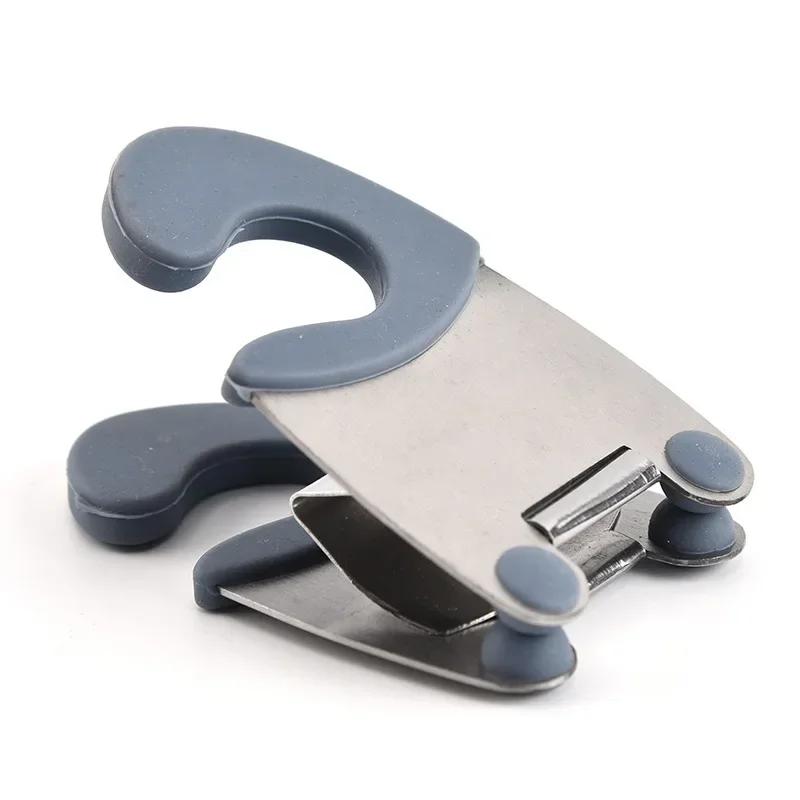 Stainless Steel Pot Spoon Holder, Anti-Scald Silicone Grip Pot Clip Holder For Spoon, Kitchenware Bowl Clip, Cooking Utensils To