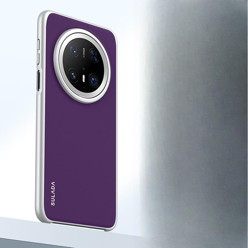 

Подходит для чехла для мобильного телефона Huawei Mate70pro, парный чехол Huawei, противоударный, безрамочный M70, простой мужской и женский розовый кожаный чехол Huawei Mate 60