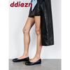 Mode Mode Flache Damenballerinas mit Schuhen Weich Weiblich Neu In Sommer Frühling Schuhe Seltsame Zehe Damenballerinas Slipper Damenschuhe