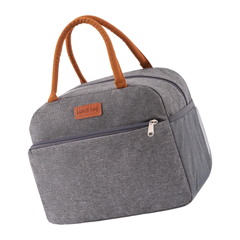 Insulated Lunch Bag For Students Large Capacity Thermal Tote With Waterproof Oxford Fabric Perfect For School Picnics And Outdoor Activities