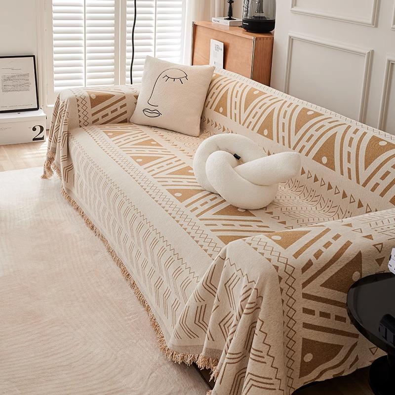 American Retro Sofa Cover Cloth Four Seasons Universal Sofa Towel Bohemian Ethnic Style Sofa Cover Towel Sofa Blanket