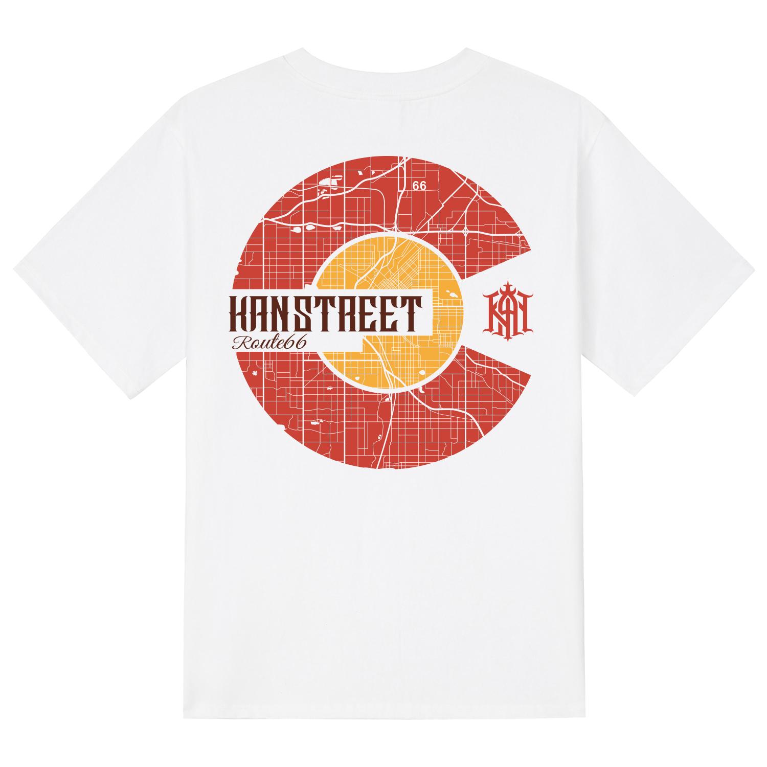 Khan 6312 Ktw0083 Route 66 Short Sleeve T-Shirt - White White/L