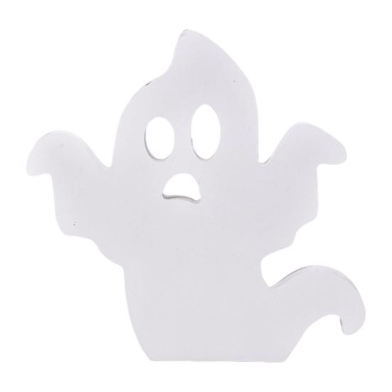 Halloweenská duchová ozdoba Samostatně stojící duchová cedule Dekorace na patrový tác Duchový stolní střed pro Halloweenskou podzimní párty
