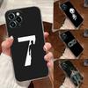 C-R-7 Dark Football Transparent Case For Apple iPhone 18 17 16 15 14 13 12 11 Pro Max 16 Plus 16E 17Air 17Pro Phone Cover Silicone