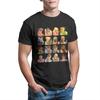 Mens Defeated Portraits Super Street Fighter Video Game T Shirts for Men Pure Cotton Printed Clothing Casual Unique TShirt