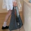 Casual Simple Polka Dots Handbag, Korean Double-Sided Shoulder Bag,  Fashionable Large Capacity Commuting Bag Tote Bag