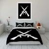 "Rifle Silhouette Theme Art 3PC" Multiple sizes kid's and adults' bedroom Exquisite 3PC bedding set gift