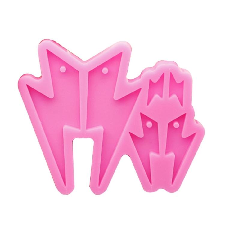 

Lightning Shape Earrings Silicone Mould DIY Crafts Jewelry Pendant Casting Tool 1
