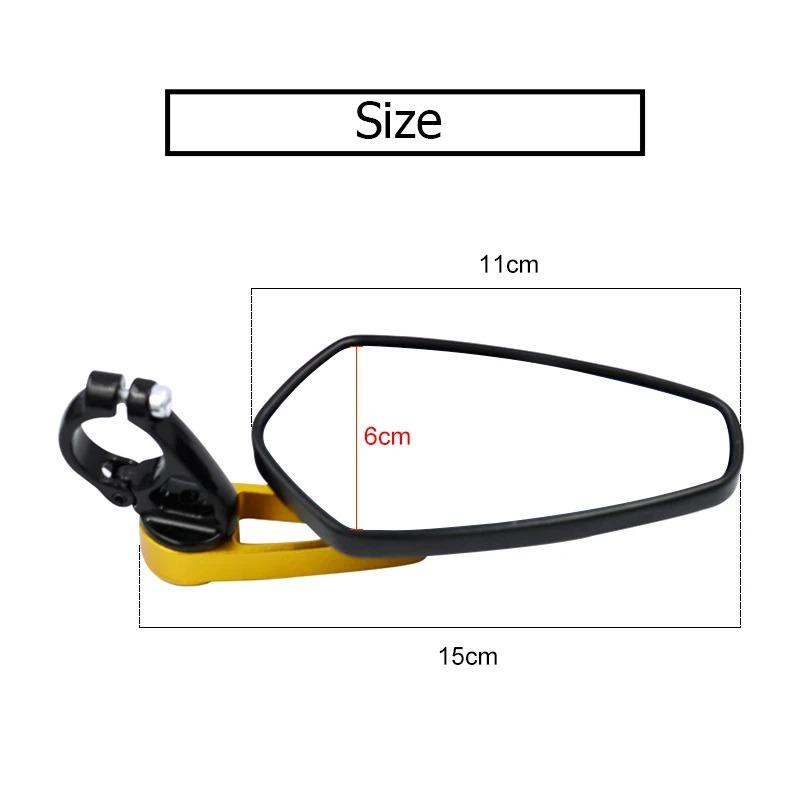 2pcs/set Universal Motorcycle Rearview Mirrors Motorbike 360 Degree Aluminum 7/8" Motorbike Bike Handlebar Rear View Mirrors