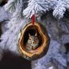 Jul Akryl Djur Ornament 2025 Julgranshänge Säsongsdekor för Trädhängning Jul Navidad Festartiklar