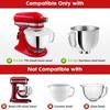 For Kitchen Aid Steel Mixing Bowl Fermentation Lid With Splash Cover For Home Baking
