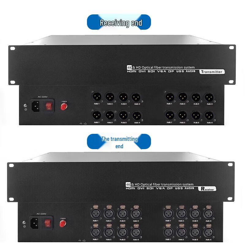 Yeren Broadcast-Grade Balanced Audio Fiber Optic Transceiver