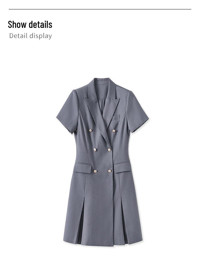 Shenzhen Nanyou Women's Double-Breasted Short Professional OL Suit Dress