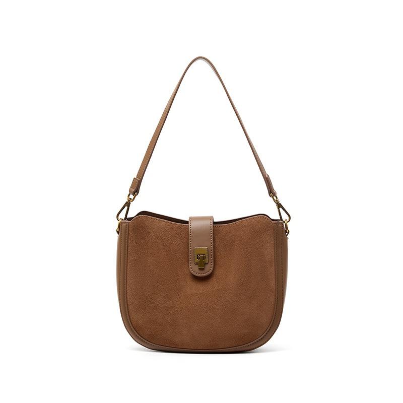 New retro women's saddle bag premium bag women's design sense niche portable commuter versatile shoulder messenger bag