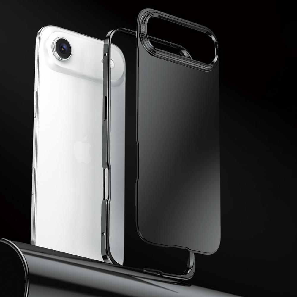 

Для iPhone Air Чохол Застібка-пряжка Рамка зі сплаву Матова Задня кришка телефону з полікарбонату