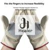1 Pair Canvas Gloves Wear-resistant Welder Maintenance Canvas Gloves Double Thickened Protective Labor Protection Canvas Gloves