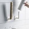 2-Pack L-Shaped No-Drill, Invisible Hooks | Multi-Purpose Strong Adhesive Hooks | Kitchen Dish Towel Hooks for the Lazy