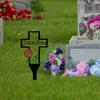 Cemetery Memorial Stake with Pointed Top - Outdoor Decorative for Deceased Relatives