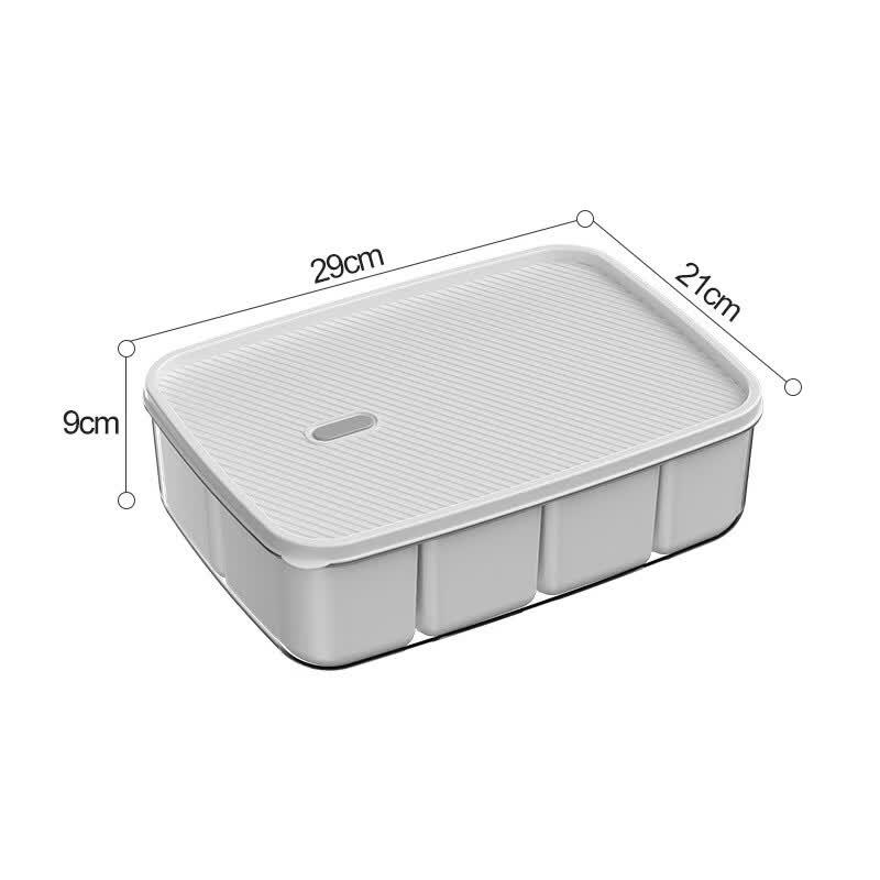 Multi-Compartment Condiment Organizer Box