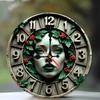 Chunky Frame 25x25cm Wood Wall Clock with Thick Solid Wood Construction