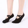 Yoga Atmungsaktive Baumwolle Sportsocken Zehen Knöchel Grip Fünf Finger Rutschfeste Strumpfwaren