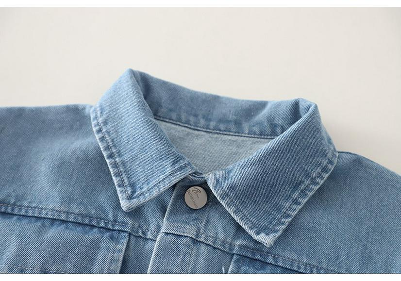 Set di tre pezzi alla moda in denim con cappuccio per bambini: Elegante Outfit Primavera/Autunno per Neonati Maschi 2026
