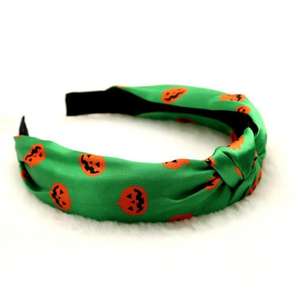 Horrible Pumpkin Head Headband Gothic Ghost Print Hairband Top Knot Headband  Trick or Treat