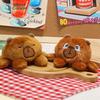 Double-Sided Plush Flipped Capybara Keychain Cartoon Capybara Doll Pendant  Birthday Party Decor