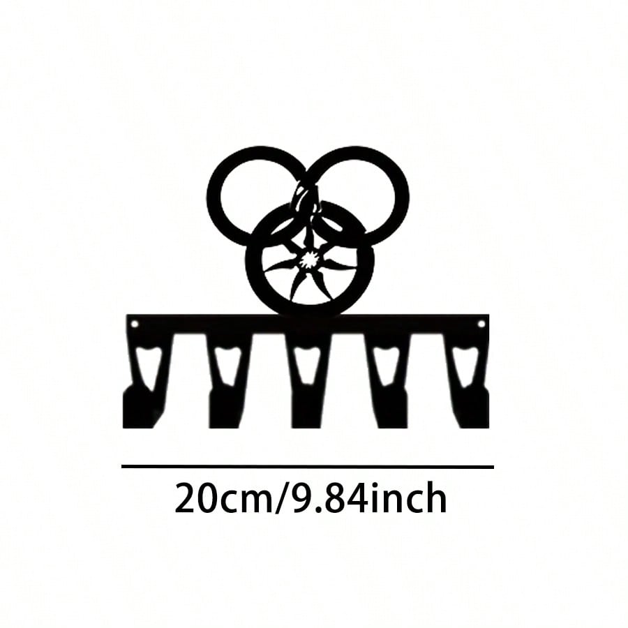 Mittelalterliche Fantasy Rad Schlüsselhalter Schweres Eisen Wandkunst 5 Haken Waffenkunst Dekor