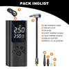 150PSI Cordless Tire Inflator Portable Tire Inflator, 150PSI Cordless Air Compressor with Digital Gauge & LED Light, USB Rechargeable, Fast Inflation