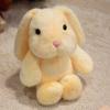 Soft Warm Rabbit Plush Toy New Comfortable Colorful Rabbit Stuffed Animal Doll Cute Cartoon Rabbit Plush Keychain Birthday Gift
