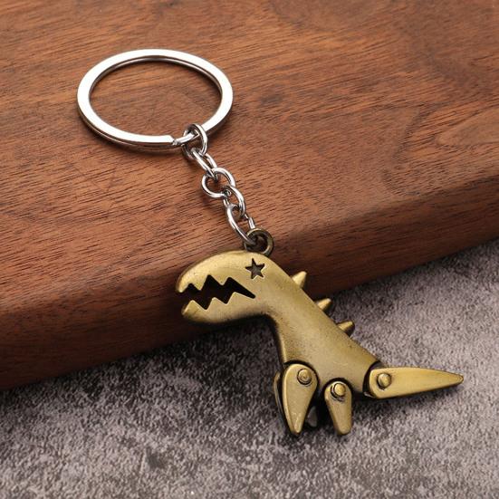 Keychain Pendant Dinosaur Shape Lightweight Durable Keychain Portable Creative Fun Keychain for Bags Car Keys