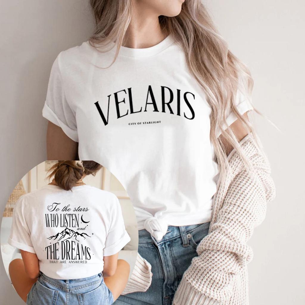 Velaris City of Starlight Acotar Shirt The Night Court TShirt Unisex Short Sleeve Tshirts SJM Merch Graphic Tees Bookish Gift
