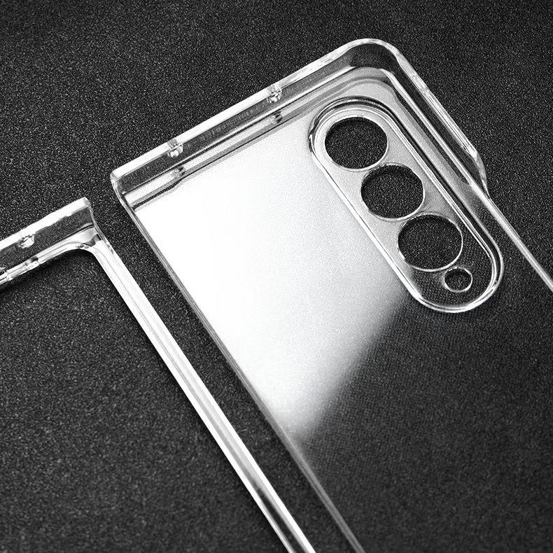 [Hot-selling] Applicable To Galaxy Z Fold4 Mobile Phone Case Samsung Folding PC Smooth Fine Hole Protective Case
