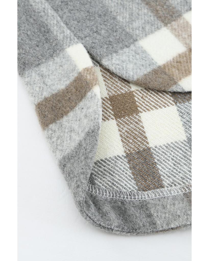 Azura Exchange Plaid Print Pocket Shacket