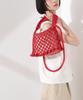 Nano Universe Macrame Shoulder Bag, Women's, F 100, Red, 673-5132304