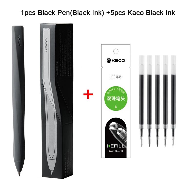 KACO TWIST Fidget Gelstift, Verschiedene Farben 0,5 mm Hohe Kapazität Glattes Schreiben & Schnell Trocknend Unterschriftsstift Lustige Schreibware Für Prüfungen black