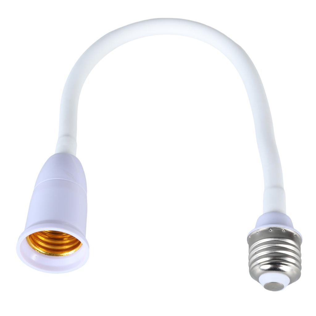 E27 To E27 Light Bulb Socket Adapter with Flexible Gooseneck Adjustable Extender for Home Lighting