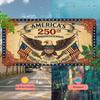 USA 250th Anniversary Patriotic License Plate 5.9x11.8in, 1776-2026 Commemorative Aluminum Auto Tag for Car Truck SUV, Gift for History Buffs