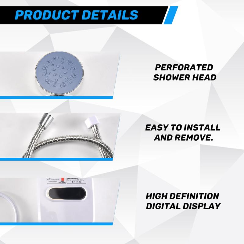 3 Seconds Instant Heating 3500W Electric Thankless Instant Hot Water Heater Bathroom Faucet Tap Heating US Plug 110V