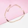 Purple Gold Fashion Trend Net Version Shiny Snake Skin Rose Gold Shiny Fashion Color Gold Bracelet Women