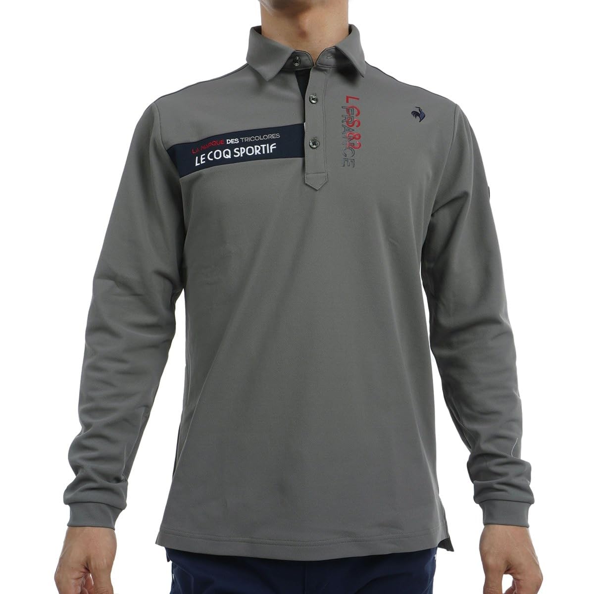 

Рубашка для гольфа Coq Sportif, стандартная, с длинным рукавом, поло, впитывающая пот, быстросохнущая, с защитой от ультрафиолетового излучения GY00 [Le Golf] [Stretch Forcer] для мужчин (Серый)
